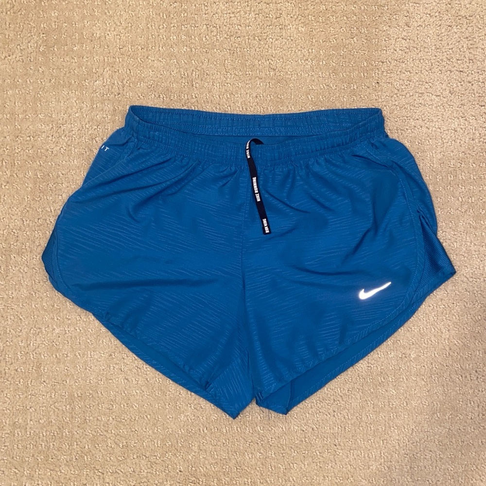 blue nike running shorts